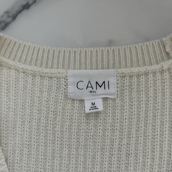 Cami NYC Beth Cardigan Merino Wool Knit In Ceramic size S Feminine Romantic Chic - Picture 3 of 12